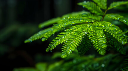 Fototapeta premium fern leaf in the forest