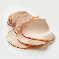 Thinly sliced smoked turkey breast meat.