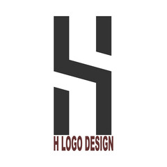 creative h letter logo design