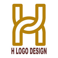 creative modern color  full  h logo design