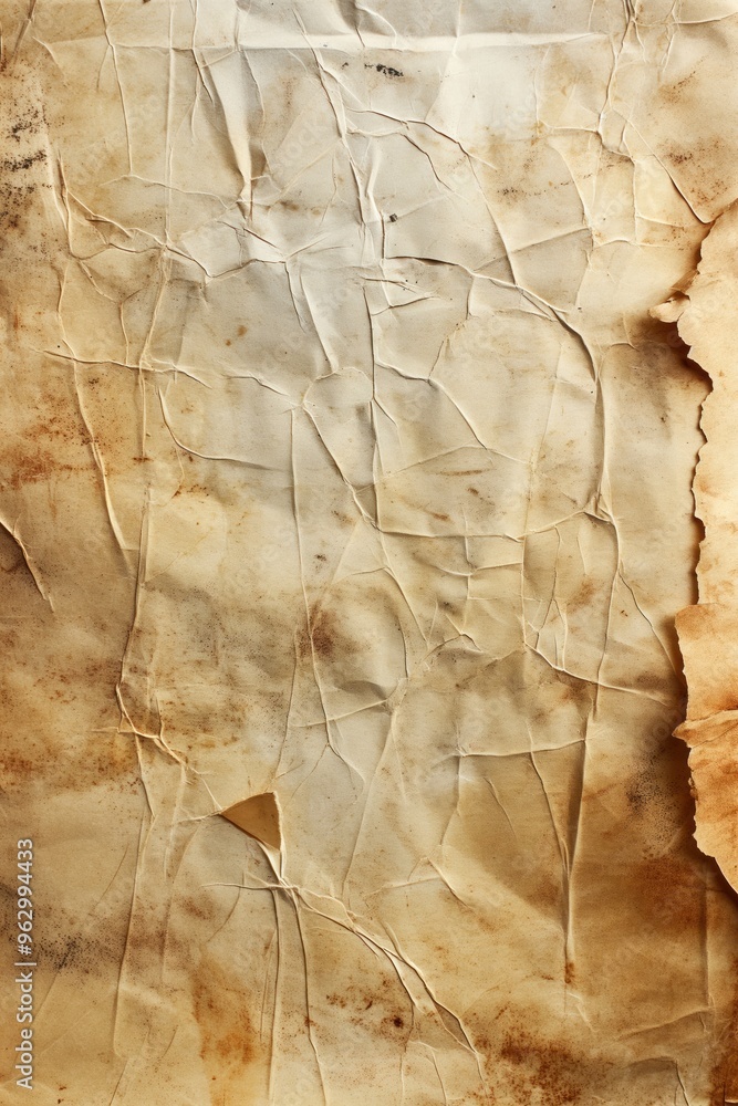Poster old paper texture with creases folds worn out rough aged crumpled background weathered paint distres