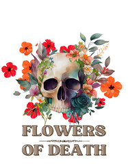 Black Orange Illustrated Cool Dog T-Shirt - 1