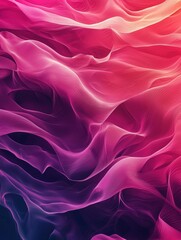 Obraz premium Vibrant and Captivating Fabric Waves in Shades of Pink and Purple