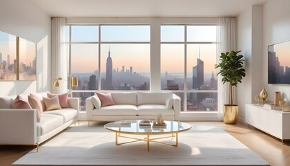 Fototapeta premium Photo interior modern design room 3d illustration