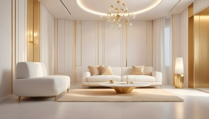 Photo interior modern design room 3d illustration