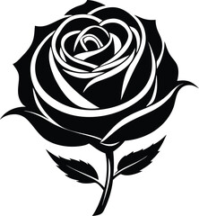 Rose flower vector isolate