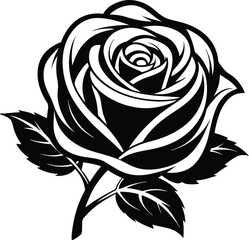 Rose flower vector isolate