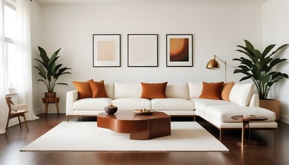 Photo interior modern design room 3d illustration