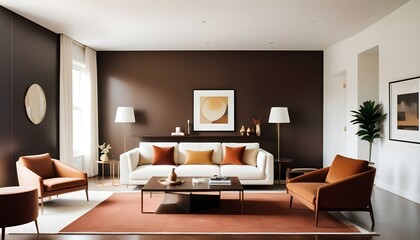 Photo interior modern design room 3d illustration