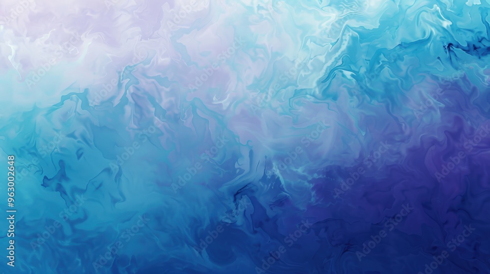 Aufkleber an abstract background displaying a beautiful gradient of cool blues and purples, promoting a calmin