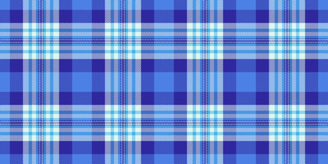 Occupation background tartan vector, track pattern texture plaid. Bedding check textile seamless fabric in indigo and light colors.