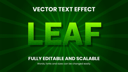 Vector 3d text effect design