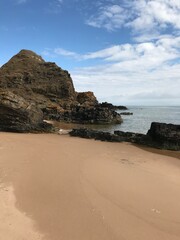 Beach and rocks view