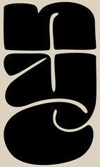 NYC fat lettering poster design