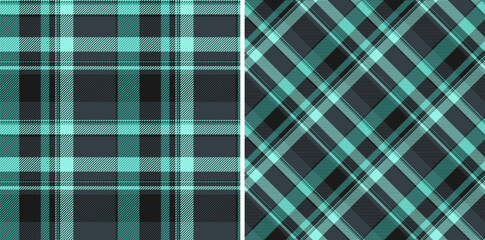 Check background plaid of textile texture seamless with a vector tartan pattern fabric. Set in dark colors. Eco friendly packaging ideas for products.