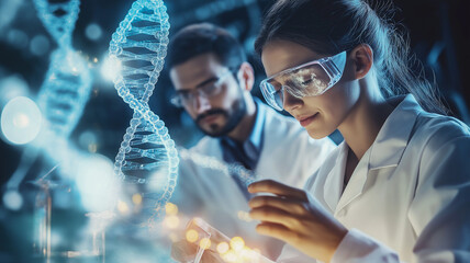 Focused Female Scientist Conducting Laboratory Experiment