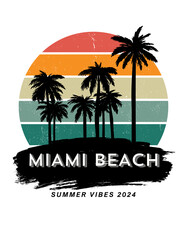 Miami Beach Surf Club - Tshirt design