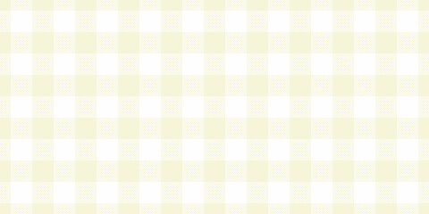 Fade tartan textile pattern, marketing background fabric texture. Relax check seamless vector plaid in beige and white colors.