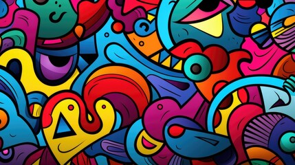 Fototapeta premium colorful background in pop art style illustration