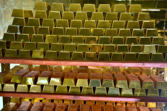 treasures, gold bars, underground treasury, wealth, Old Mine Zloty Stok, Poland, Europe