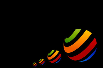 background with circles