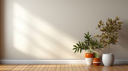 interior wall floor with plant