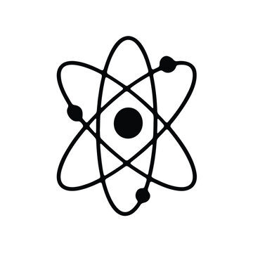 recommend clip art: illustration of an atomic structure, featuring electrons orbiting the nucleus