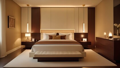 Photo interior modern design room 3d illustration