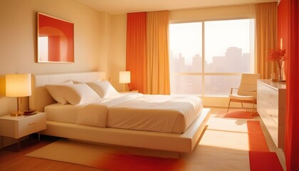 Fototapeta premium Photo interior modern design room 3d illustration