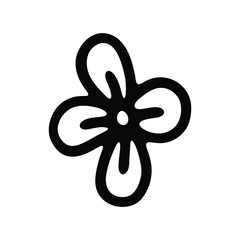 Illustration of a simple five-petal flower.