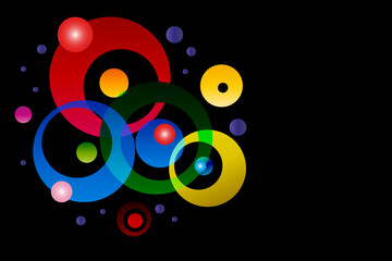 abstract colorful background circles