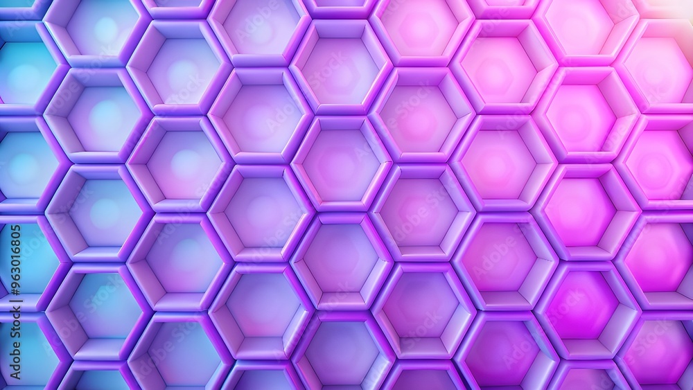Poster hexagons pattern. geometric abstract background with simple hexagonal elements. medical, technology 