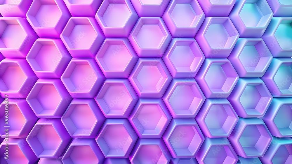 Poster hexagons pattern. geometric abstract background with simple hexagonal elements. medical, technology 
