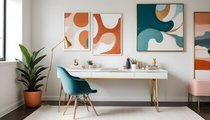 Photo interior modern design room 3d illustration