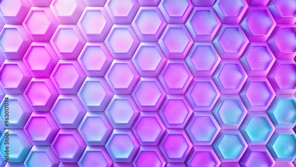 Poster hexagons pattern. geometric abstract background with simple hexagonal elements. medical, technology 