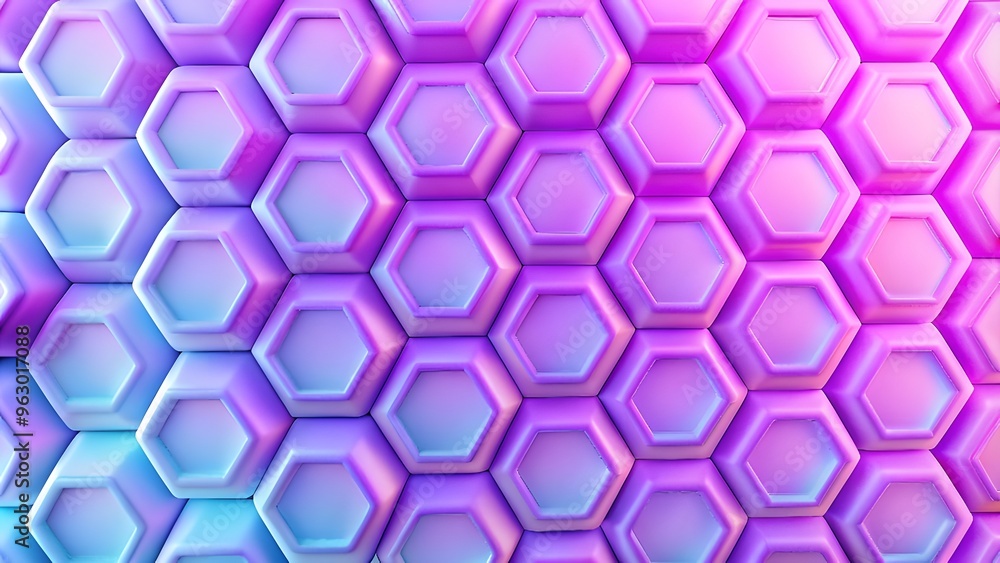 Poster hexagons pattern. geometric abstract background with simple hexagonal elements. medical, technology 