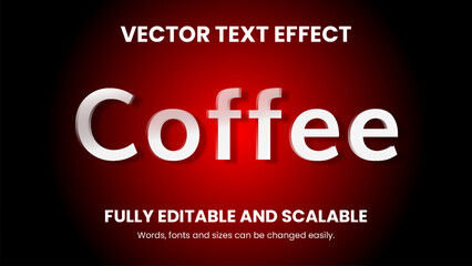 Vector 3d text effect design