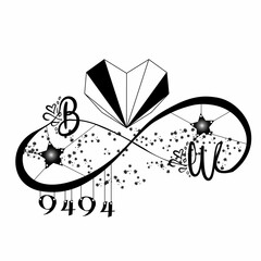 illustration of a diamond heart