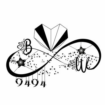 illustration of a diamond heart
