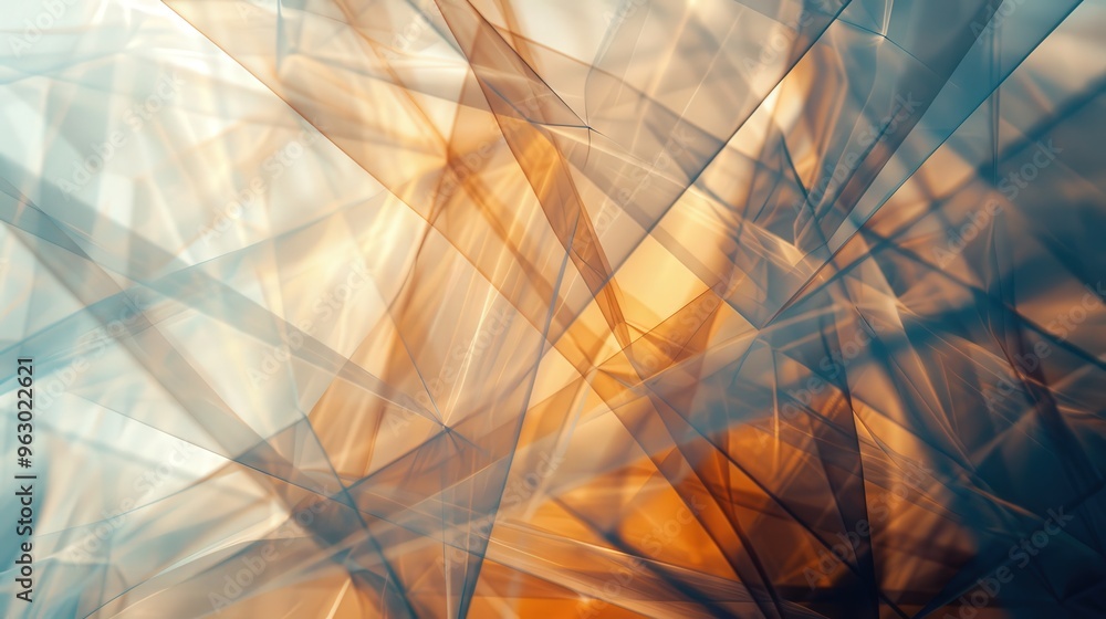 Aufkleber modern abstract design with intersecting lines and geometric shapes, conveying a harmonious sense of