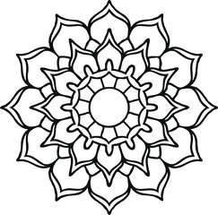 A mandala art vector design