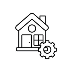 Fototapeta premium Property Management vector icon ready to use for apps and websites
