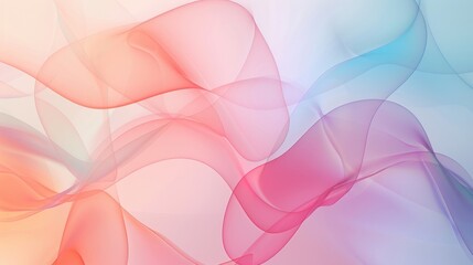 Charming abstract background featuring gentle pastel gradients and overlapping shapes, conveying a soothing and inviting ambiance.