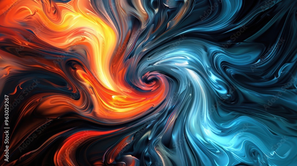 Aufkleber vivid abstract background with a swirling array of colors, conveying a powerful sense of motion and 
