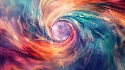 Fototapeta premium Abstract background featuring a swirling vortex of colors that creates a dynamic sense of motion and vibrant energy.