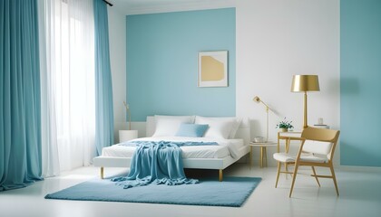 Photo interior modern design room 3d illustration