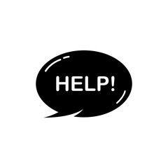 Help icon isolated on white background