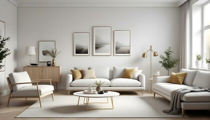 Photo interior modern design room 3d illustration