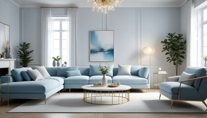 Photo interior modern design room 3d illustration