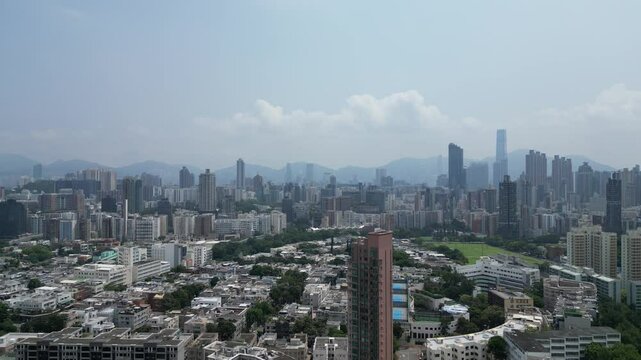 the Kowloon tong inner city urban landscape